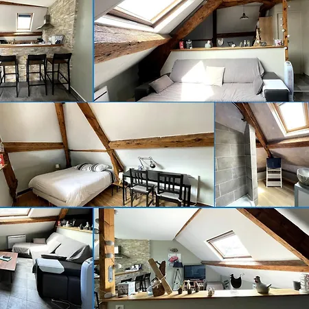 Les Combles De L Aure Grand Cosy Confortable Classe 3 Etoiles Centre 2 Mn A Pied Cathedrale Proche Plages Du Debarquement Апартаменты Байе